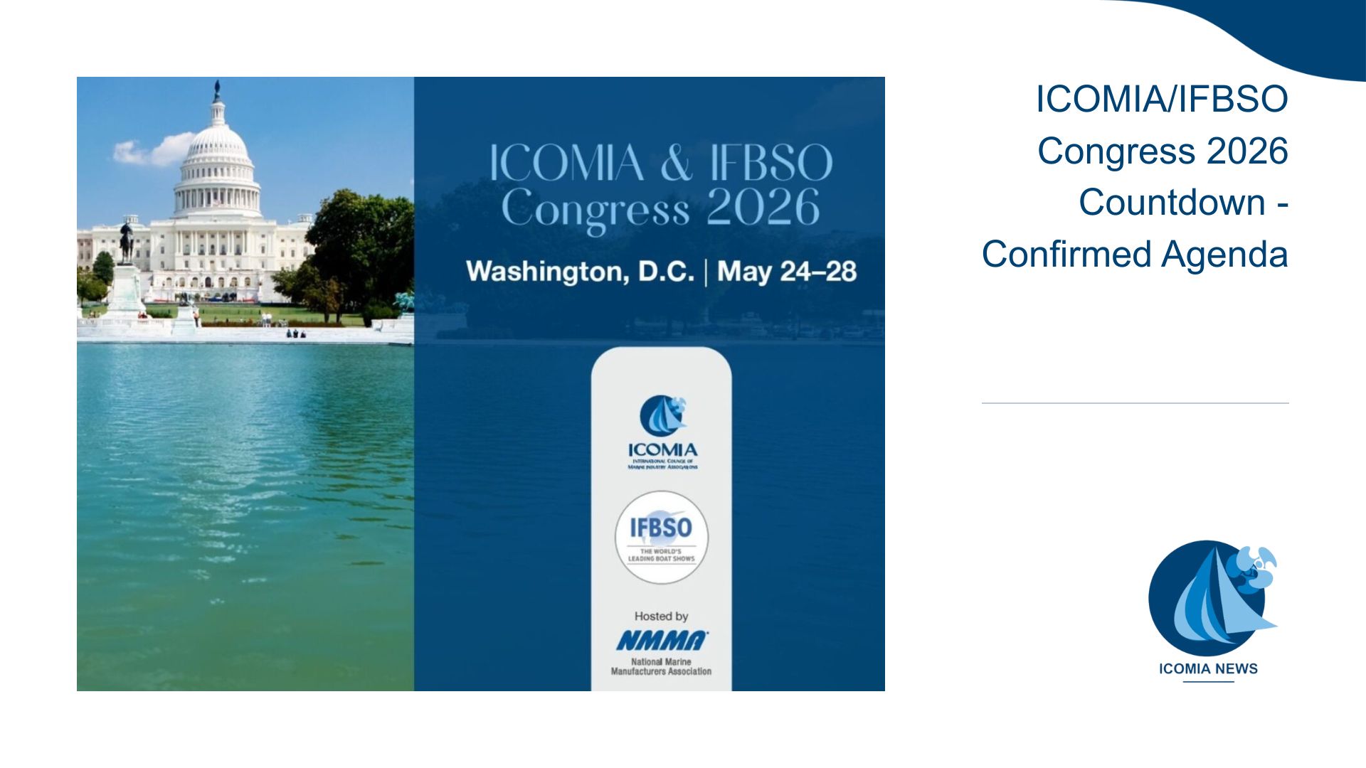 ICOMIA/IFBSO Congress 2026 Countdown – Confirmed Agenda