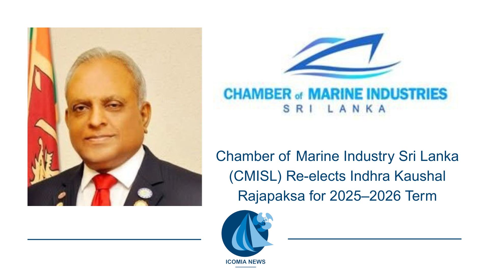 Chamber of Marine Industry Sri Lanka (CMISL) Re-elects Indhra Kaushal Rajapaksa for 2025–2026 Term