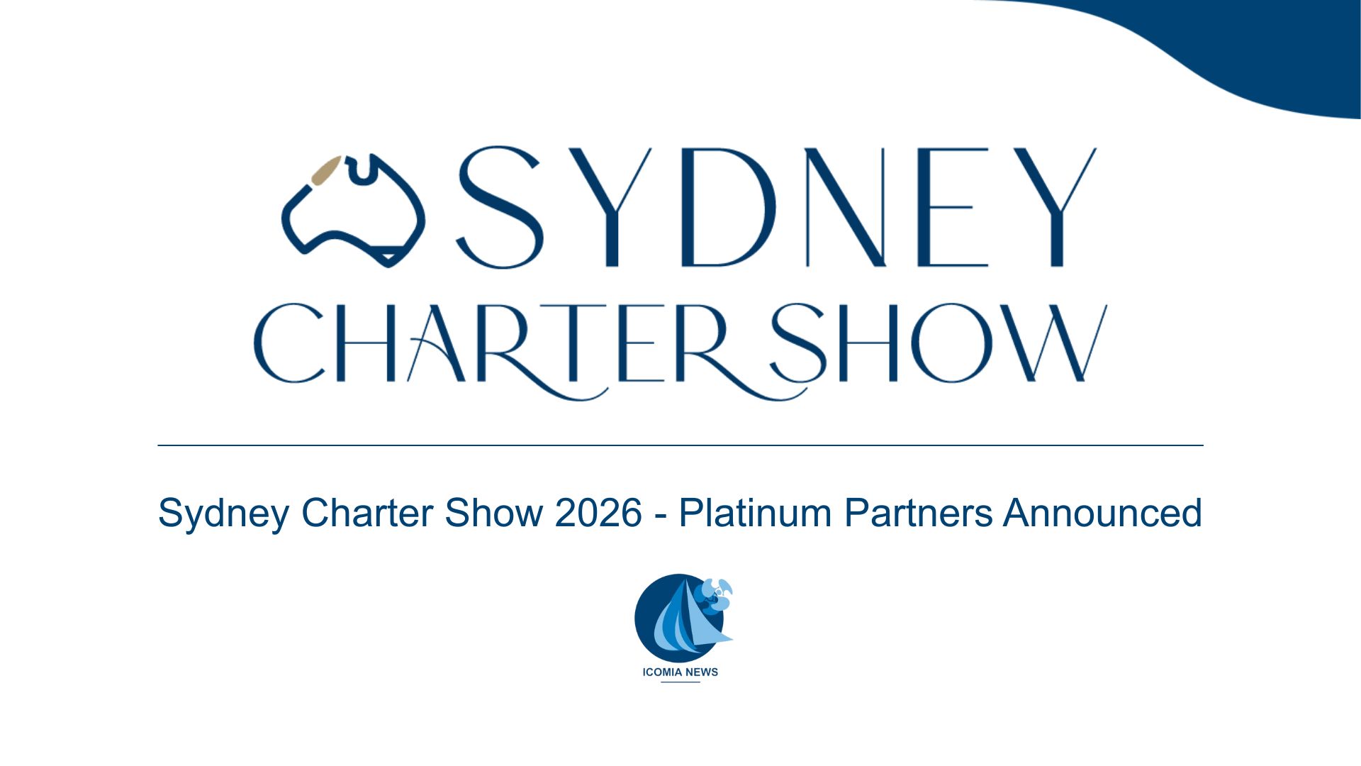 Sydney Charter Show 2026 - Platinum Partners Announced